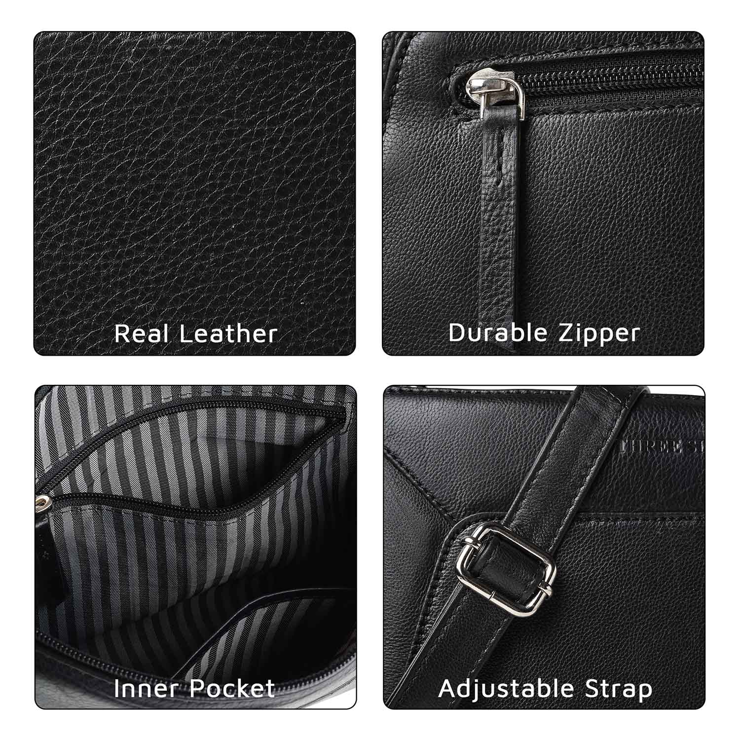 Chelsea Messenger Bag Black