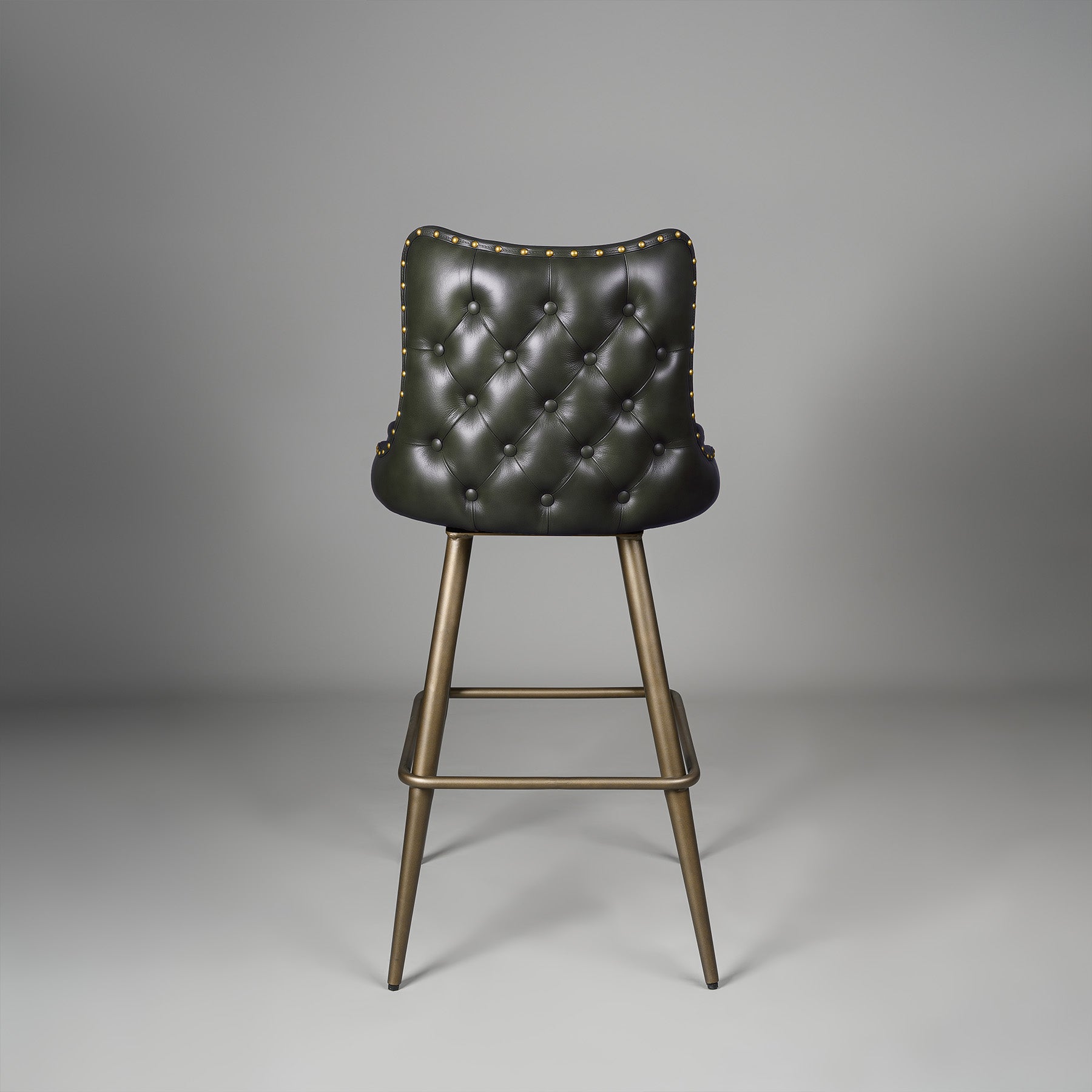 Chester Bar Stool Antique Legs Green