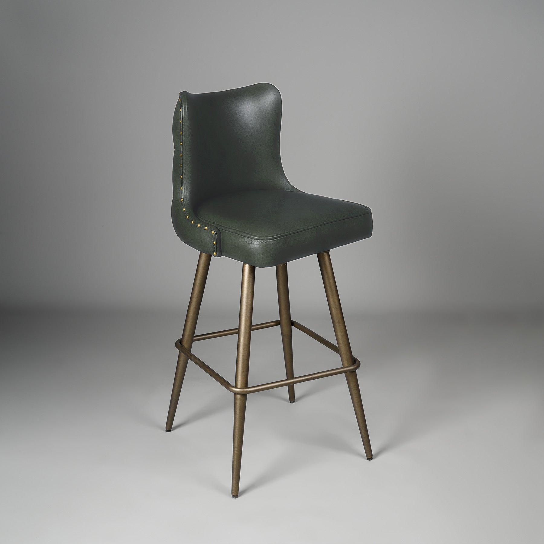 Chester Bar Stool Antique Legs Green