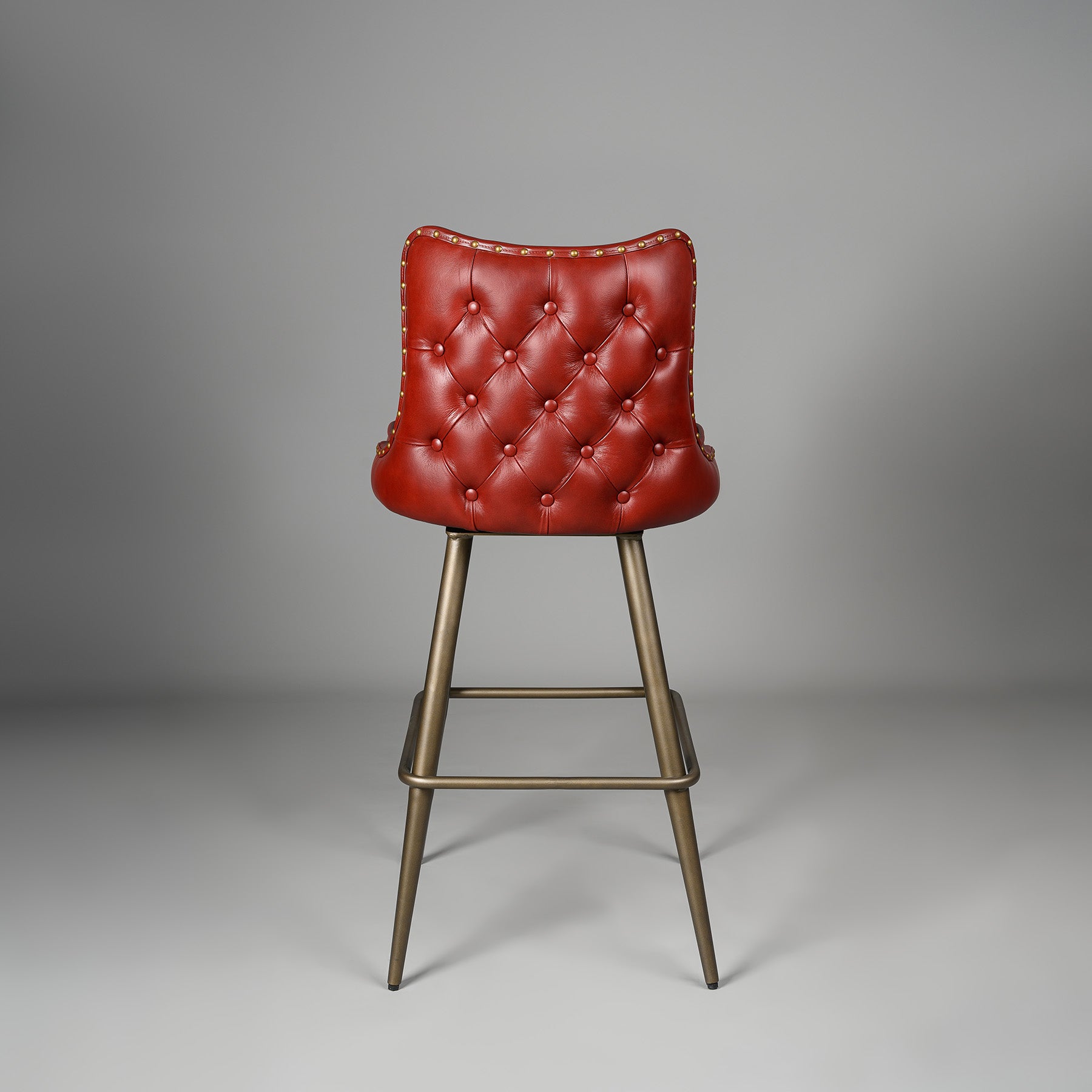 Chester Bar Stool Antique Legs Red