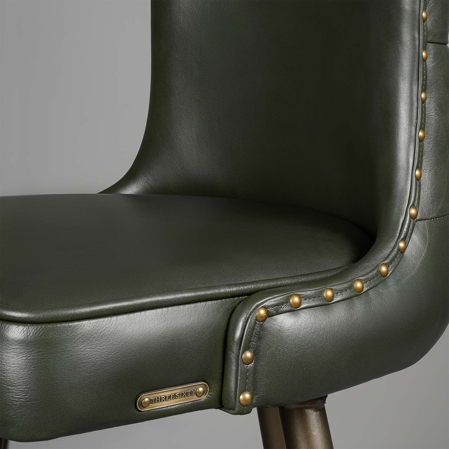 Chester Bar Stool Antique Legs Green