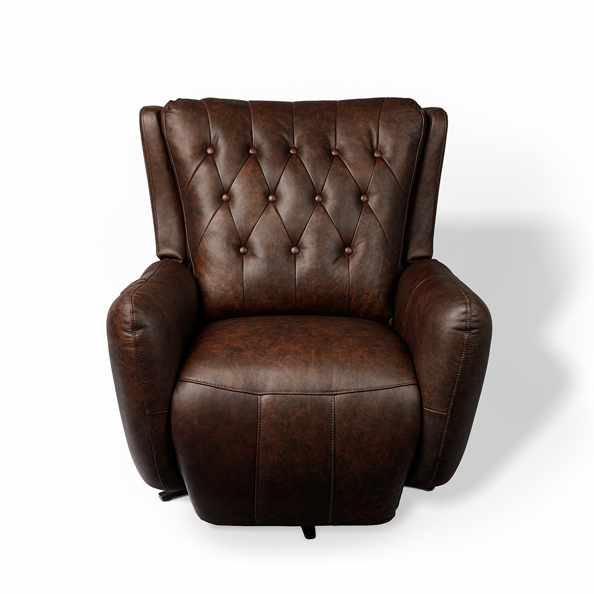 Chesterfield Recliner Chair Brown