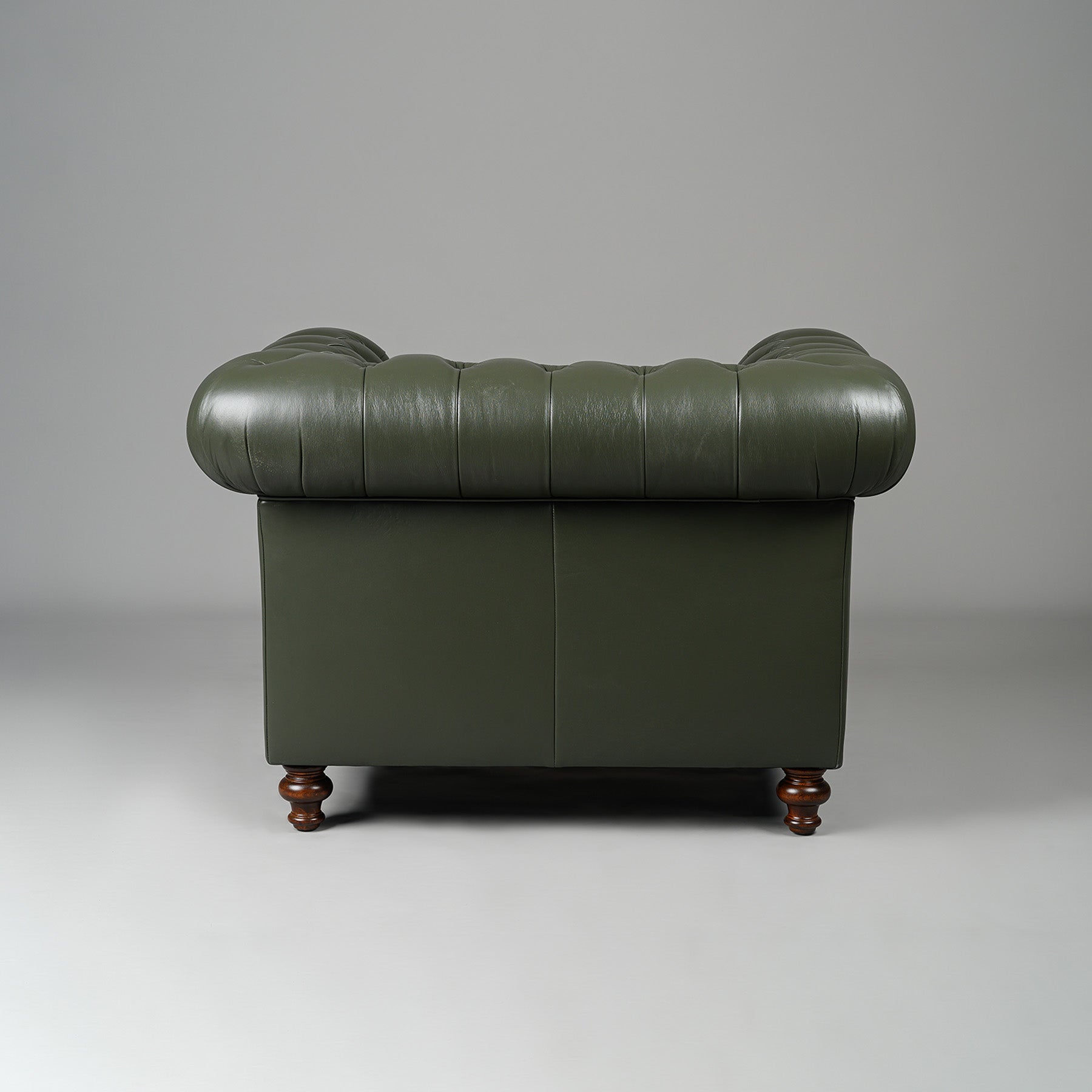 Classic Chesterfield Single Seater Sofa Olive Green