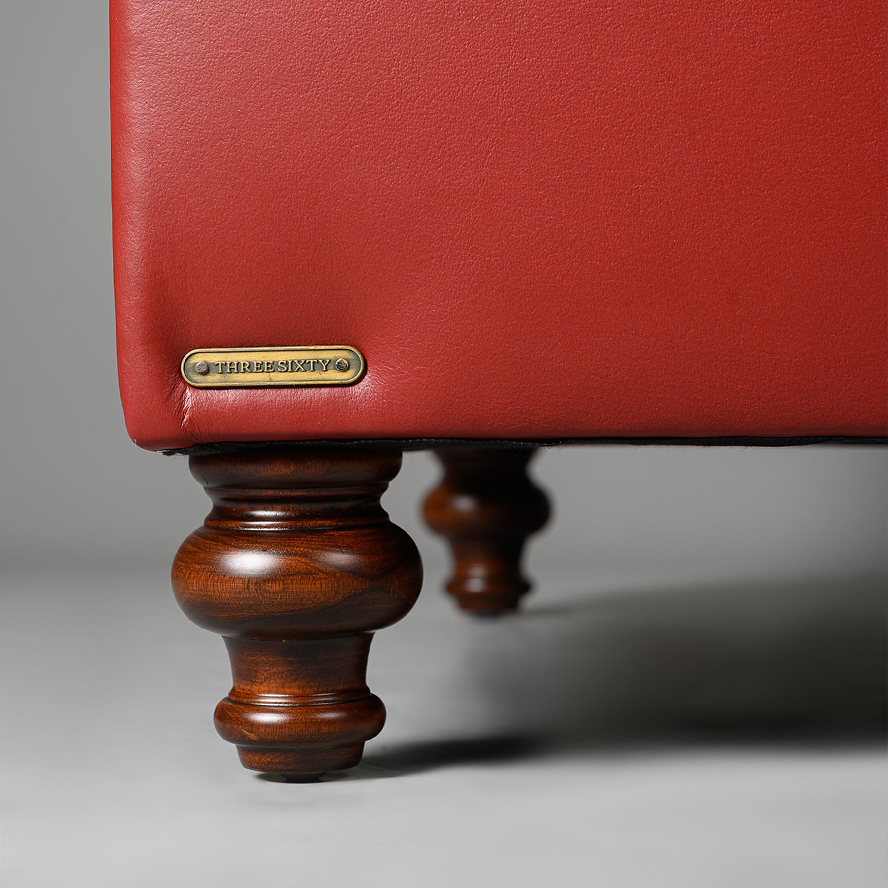 Classic Chesterfield Three Seater Sofa Red