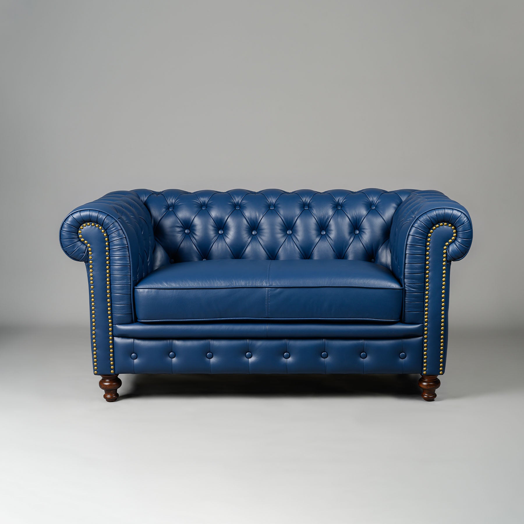Classic Chesterfield Two Seater Sofa Blue