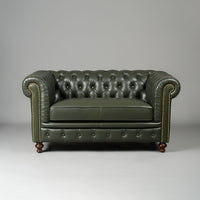 Classic Chesterfield Two Seater Sofa Olive Green