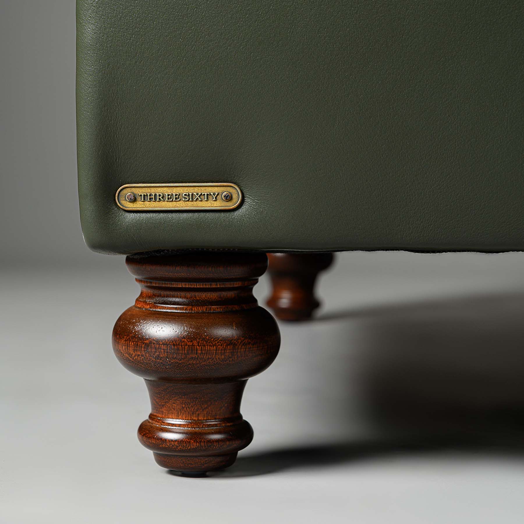 Classic Chesterfield Two Seater Sofa Olive Green