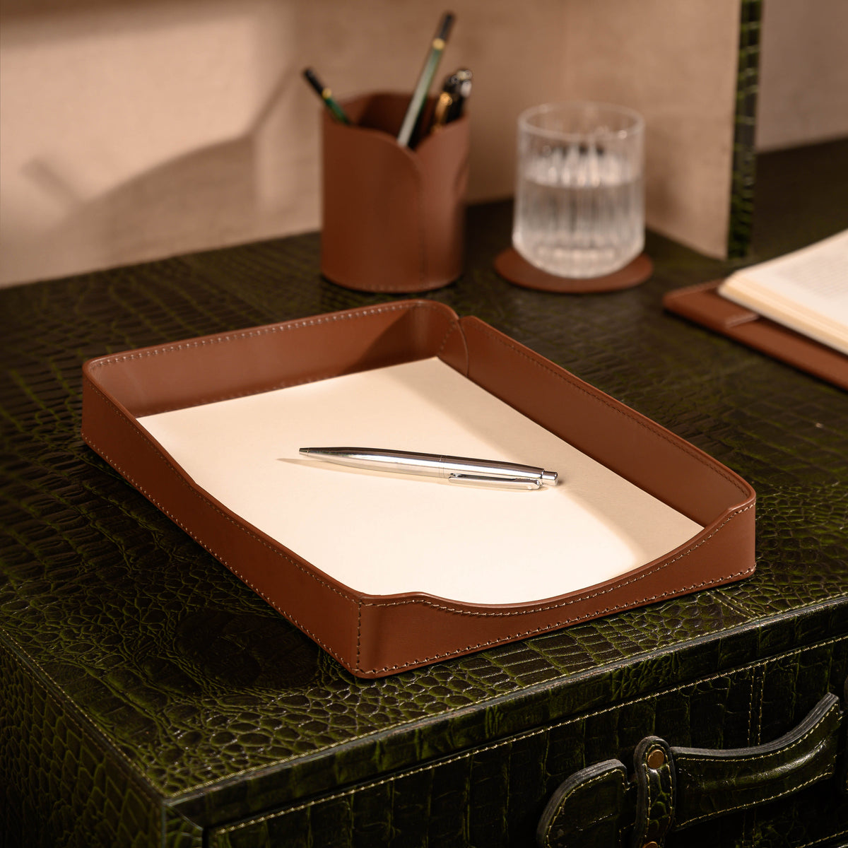 Sterling Classic A4 Papertray Antique Brown