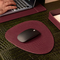 Sterling Croco Mousepad Bordeaux