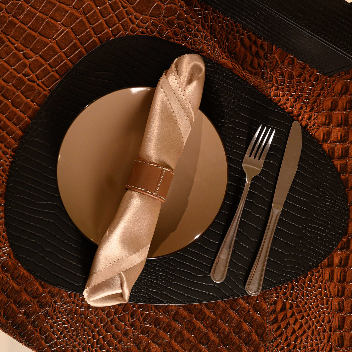 Sterling Croco Placemats Black
