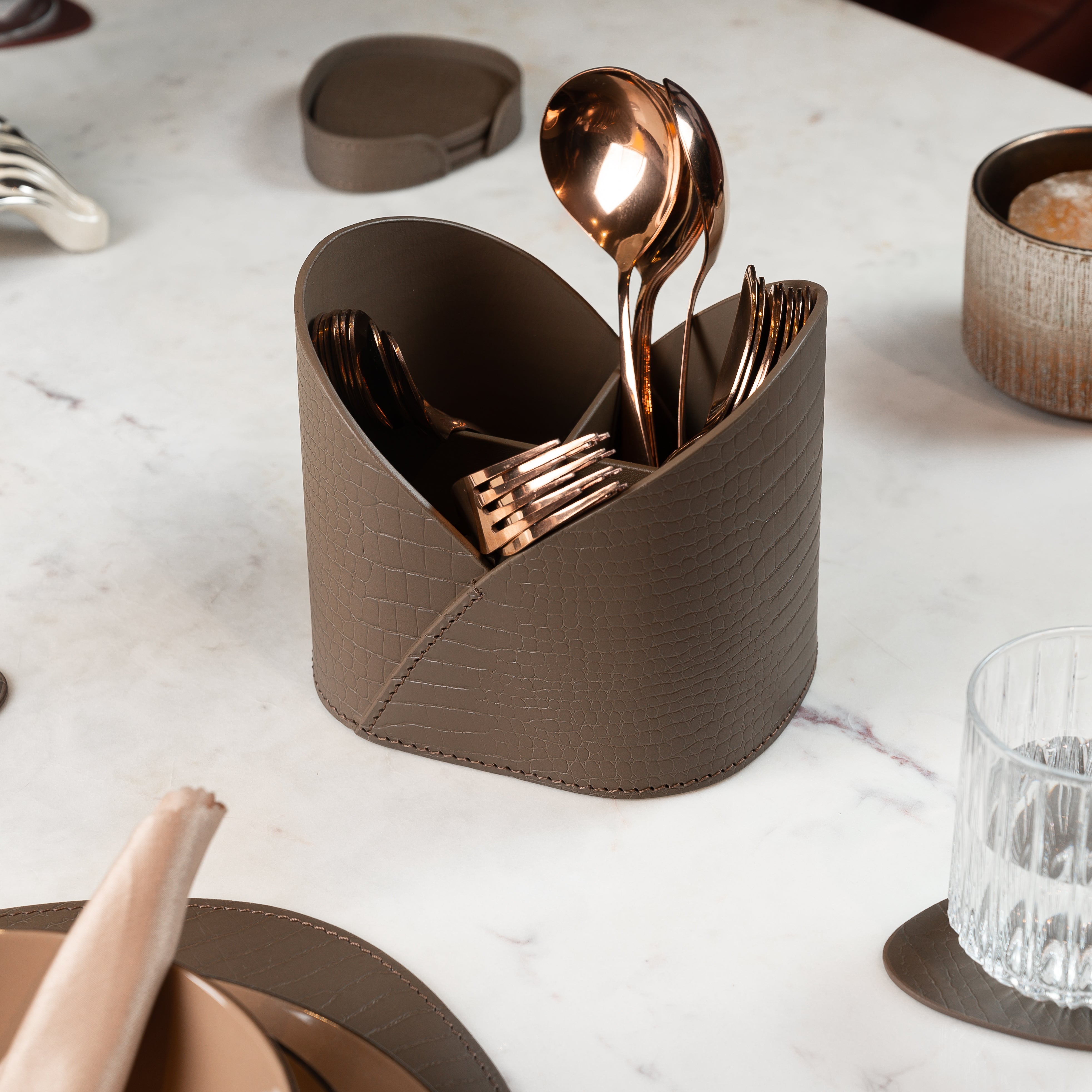 Sterling Multipurpose Desk Caddy Taupe