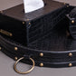 Eden Round Tray Set with Tissue Box & Coasters Black