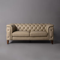 Exeter Chesterfield Two Seater Sofa Beige