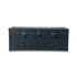 Genuine Leather Chest Of Drawers In Blue Colour