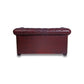 Genuine Leather Chesterfield Two Seater Sofa- Burgundy
