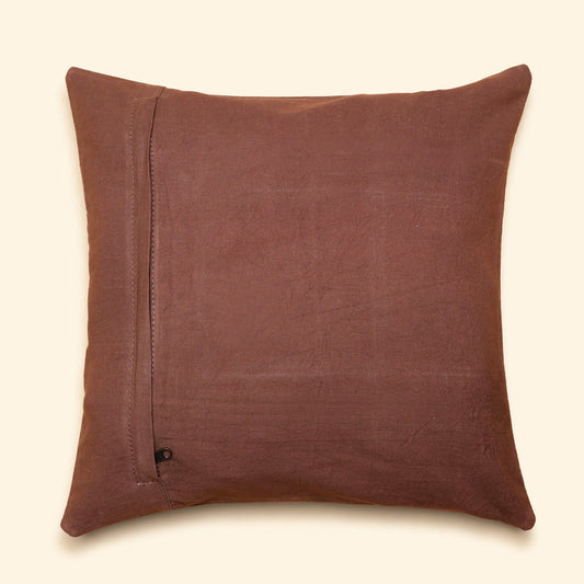 Genuine Leather Cushion-Brown