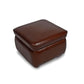 Genuine Leather Foot Stool In Brown Colour