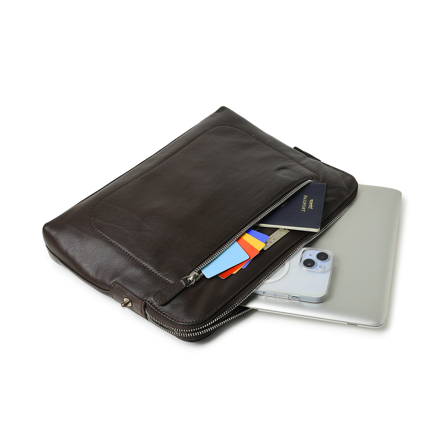 Harrison Tablet Sleeve Organizer Brown