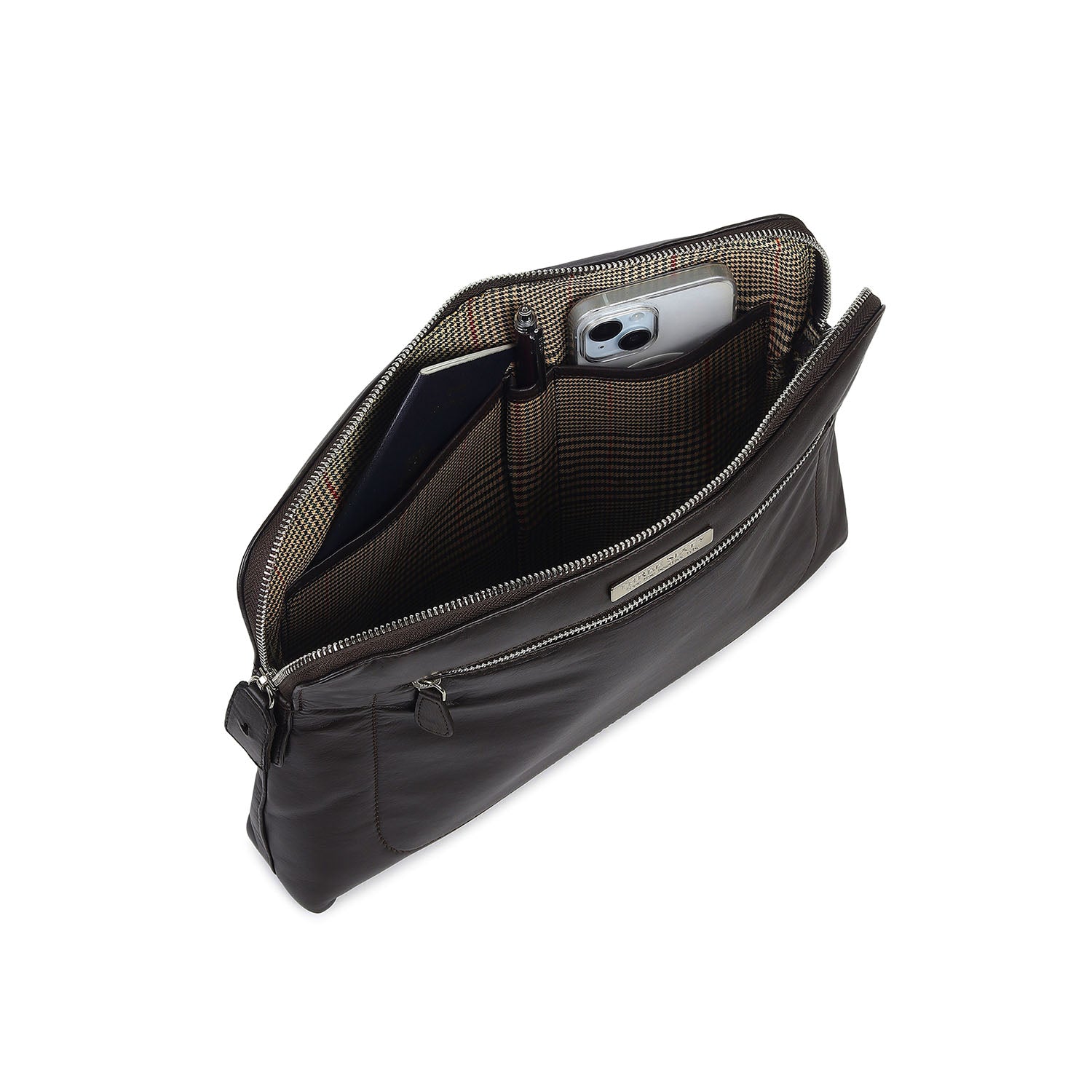 Harrison Tablet Sleeve Organizer Brown