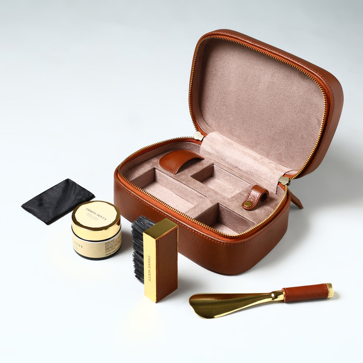 Voyage Shoe Care Kit Cognac