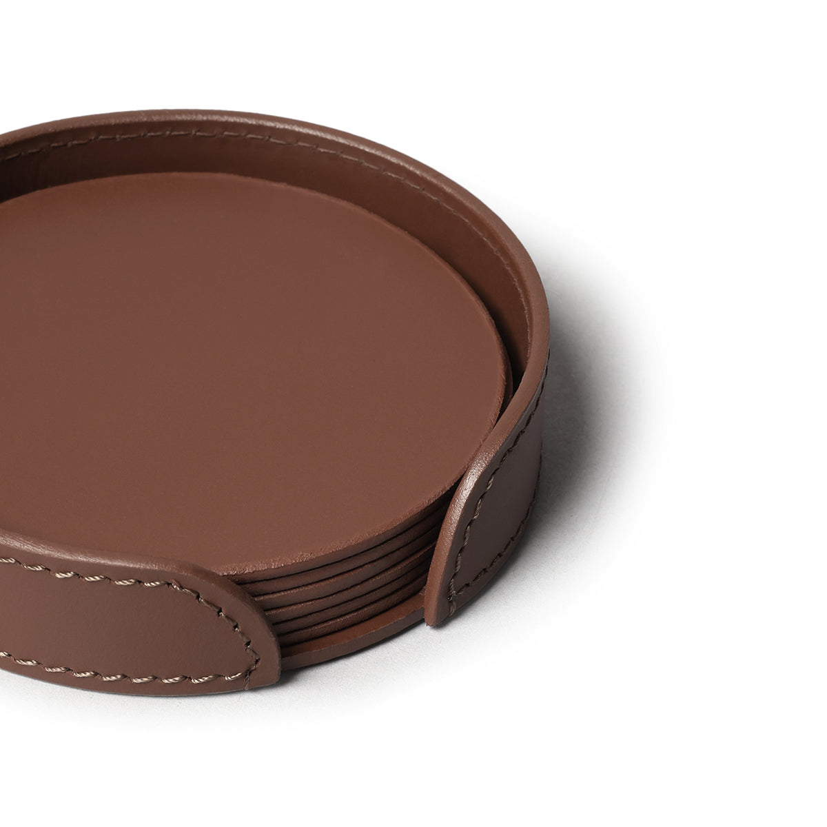 Sterling Classic Coasters Round Antique Brown