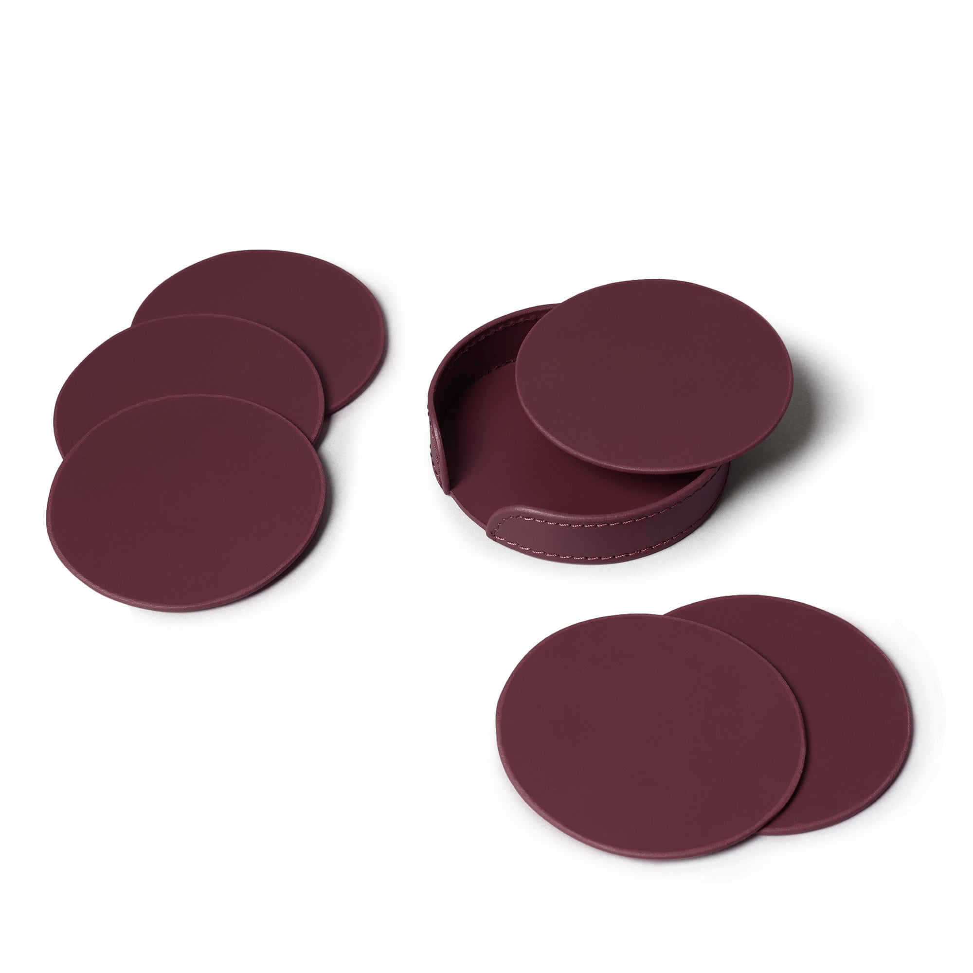 Sterling Classic Coasters Round Bordeaux