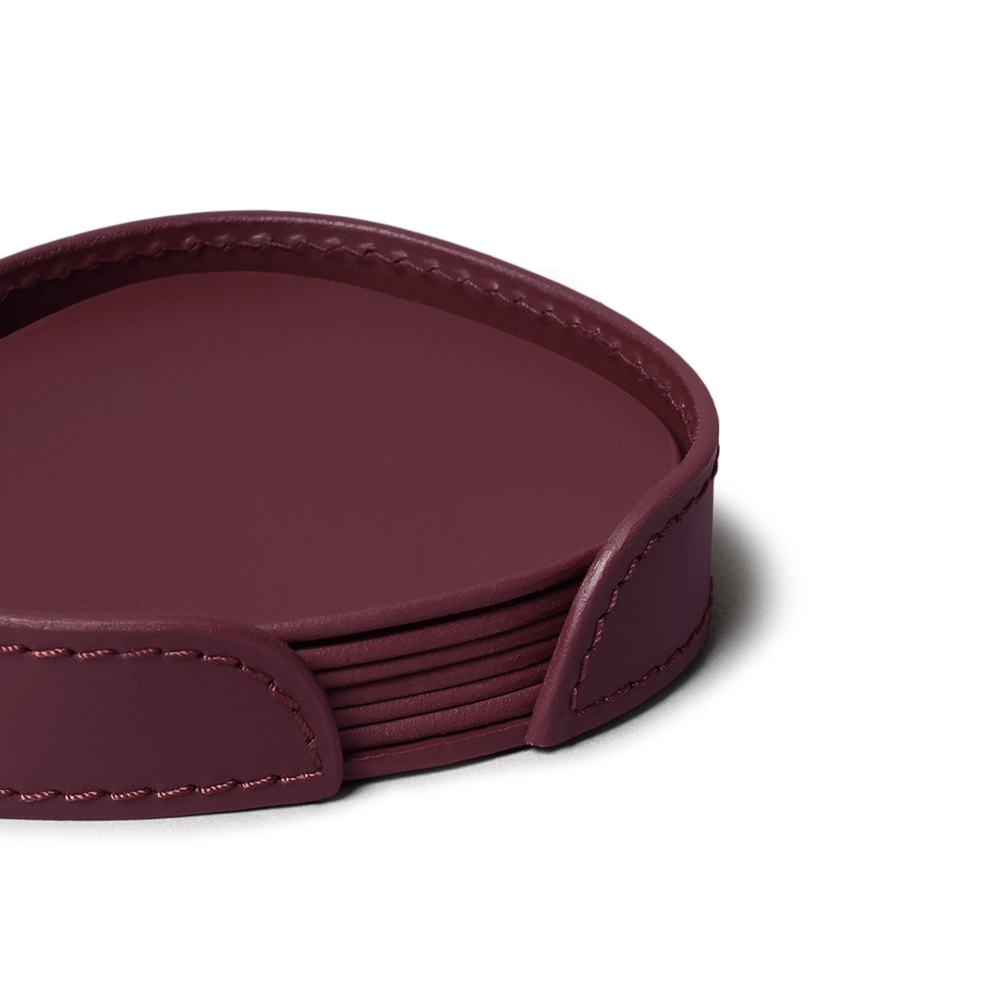 Sterling Classic Coasters Set Abstract Shape Bordeaux