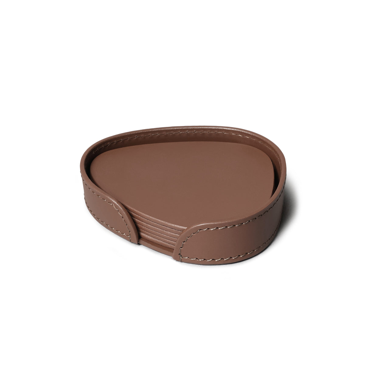 Sterling Classic Coasters Set Abstract Shape Antique Brown