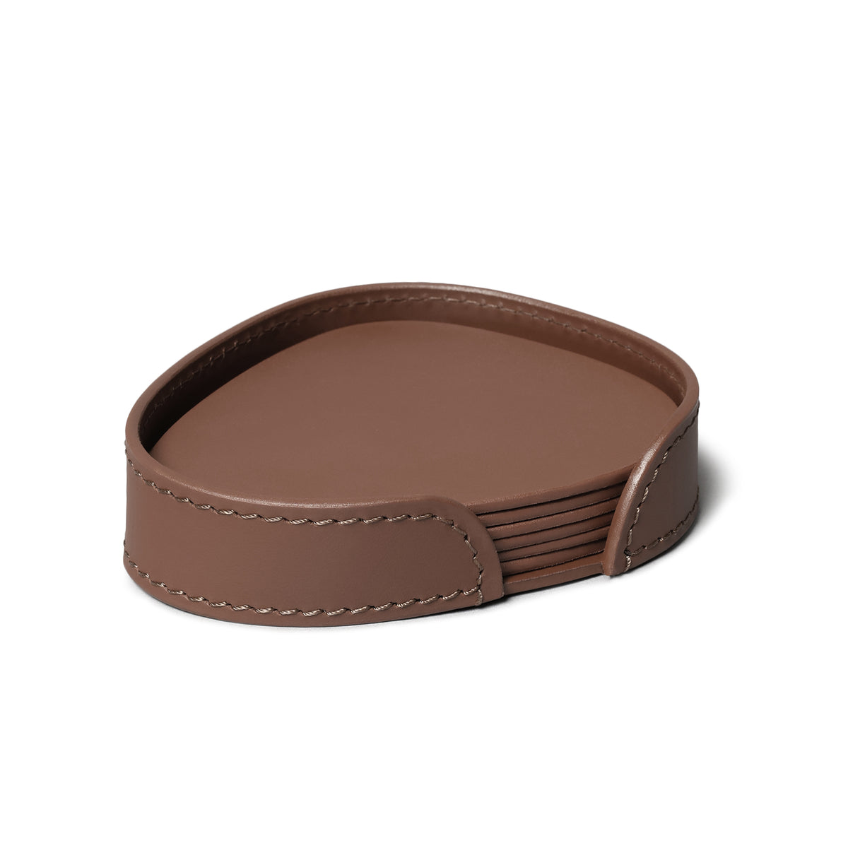 Sterling Classic Coasters Set Abstract Shape Antique Brown