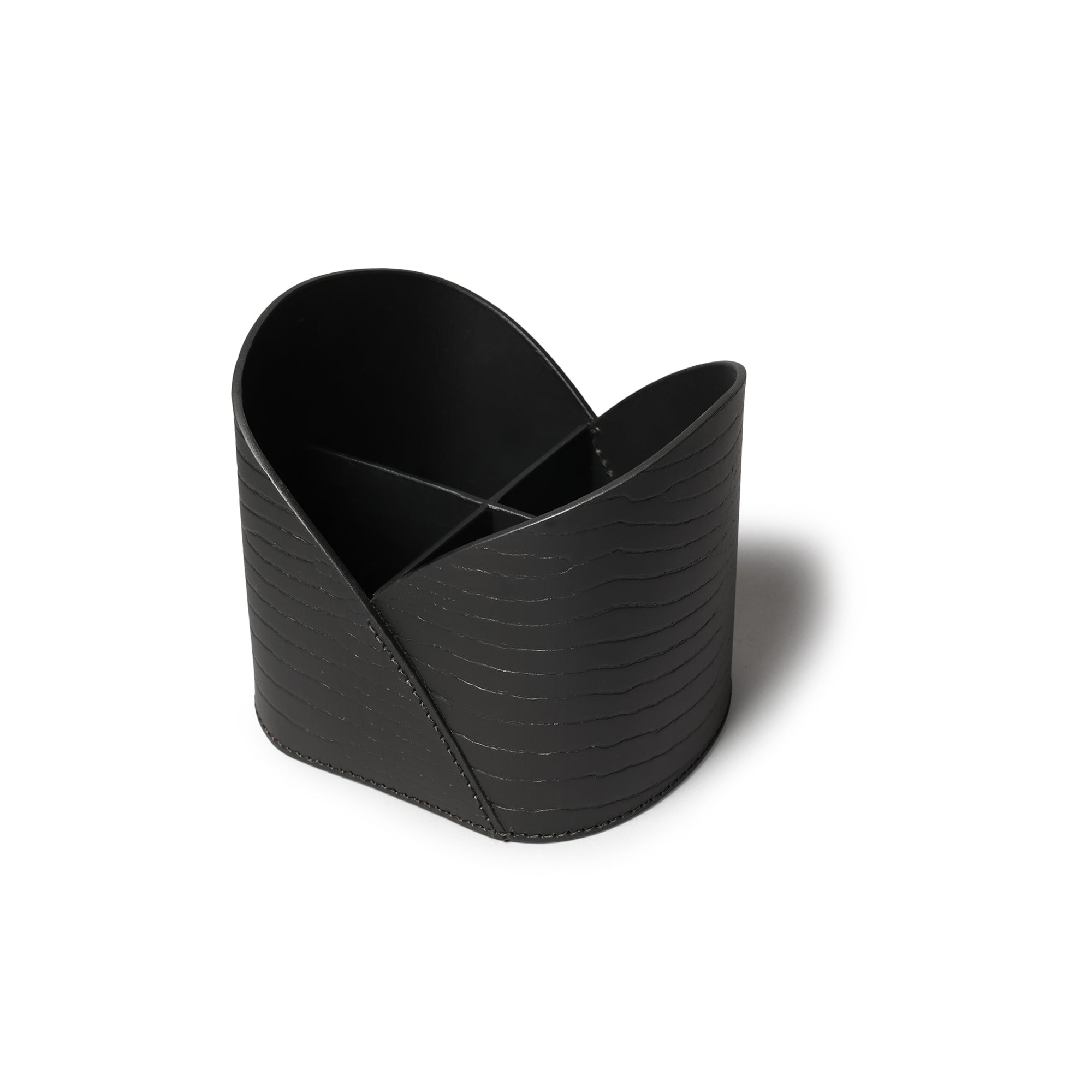 Sterling Croco Multipurpose Desk Caddy Black