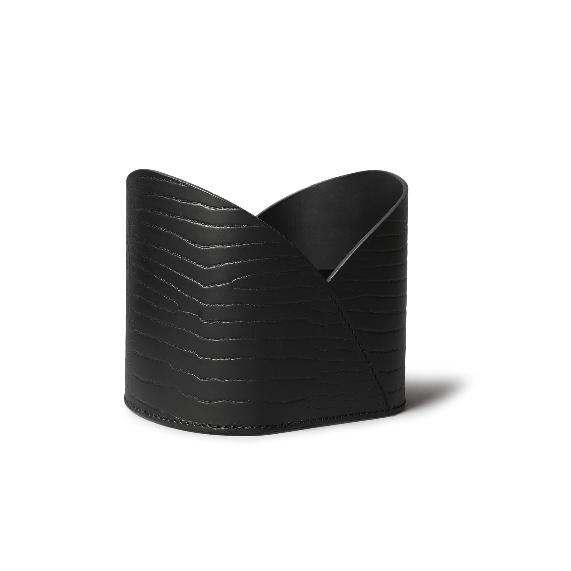 Sterling Croco Multipurpose Desk Caddy Black