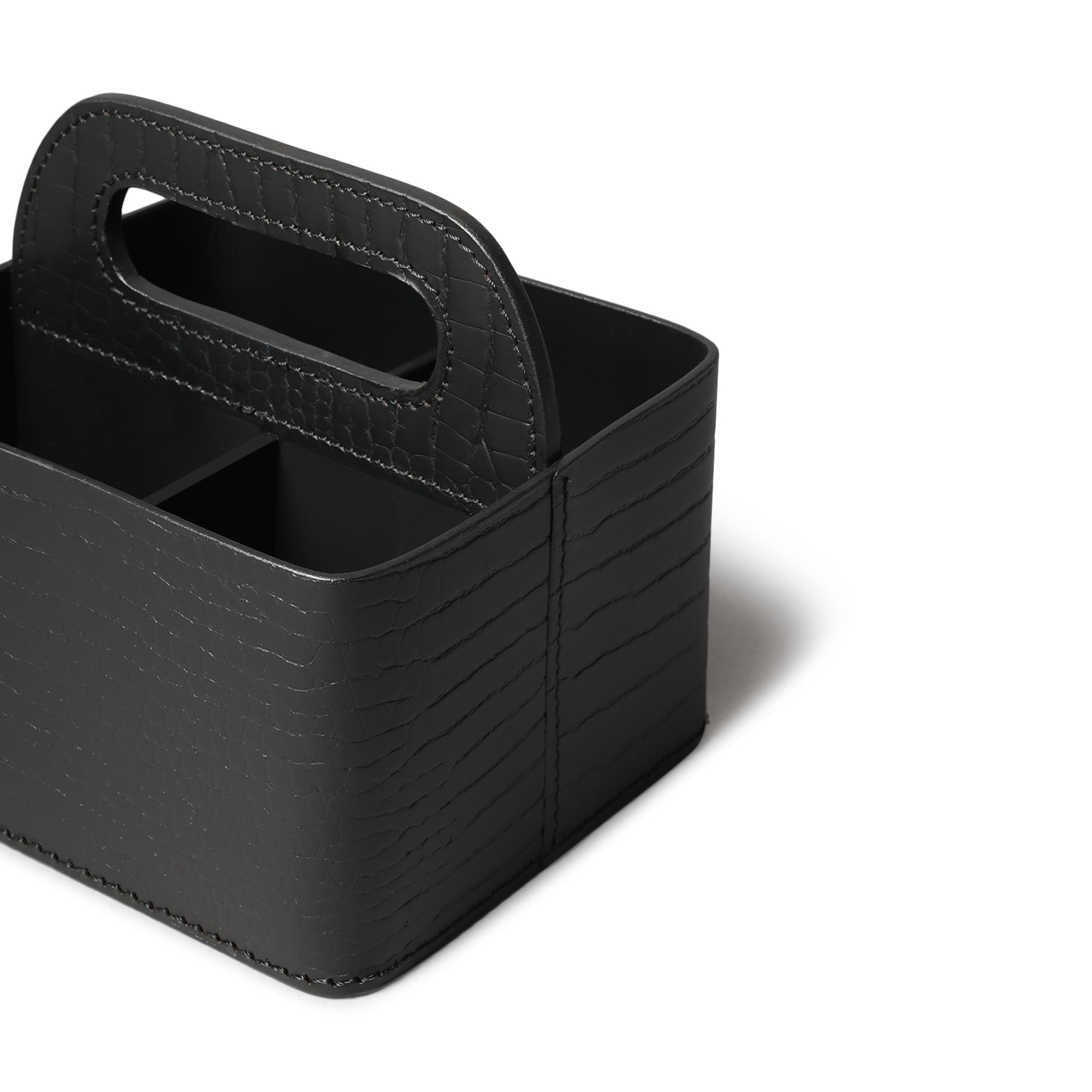 Sterling Croco Carry All Caddy Black