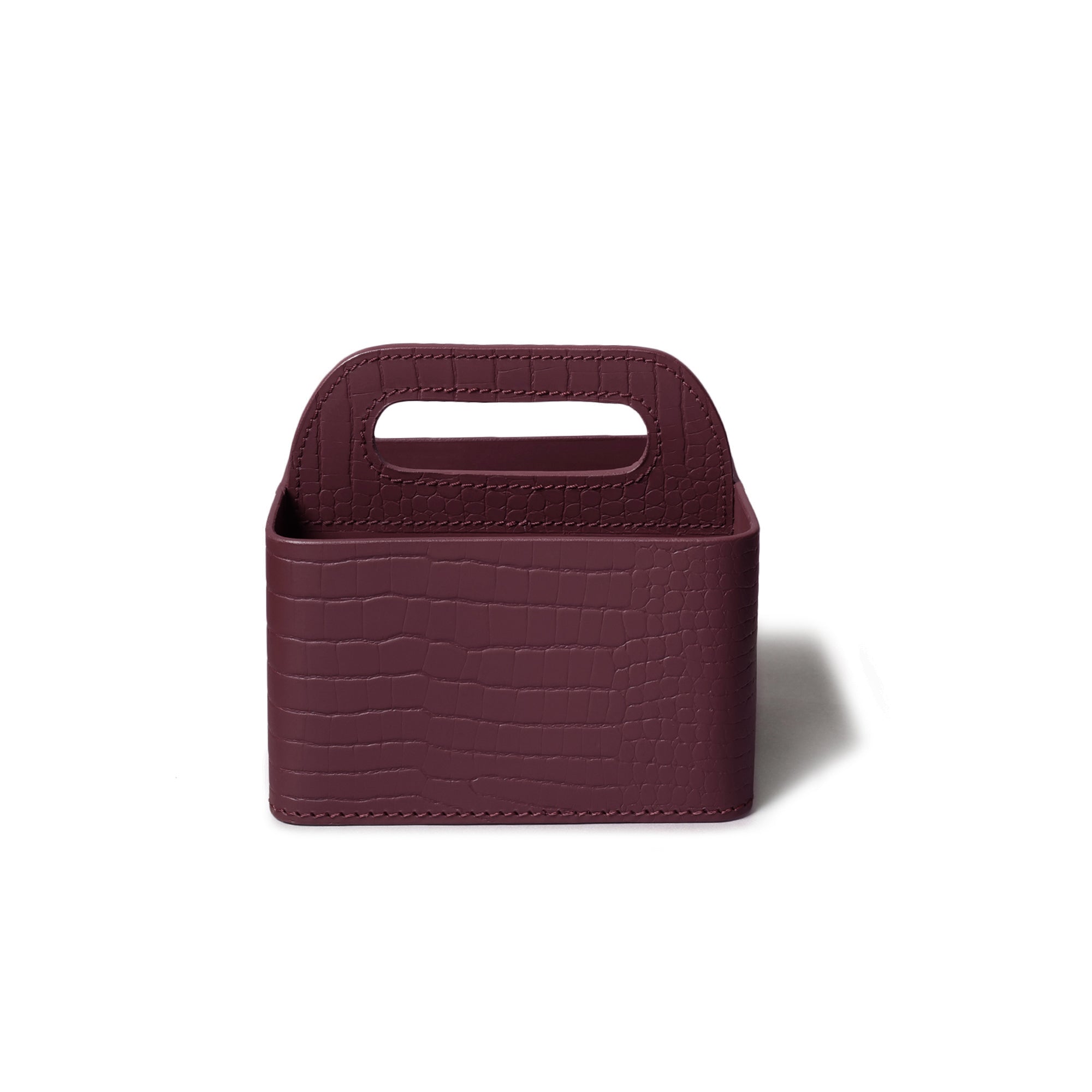Sterling Croco Carry All Caddy Bordeaux