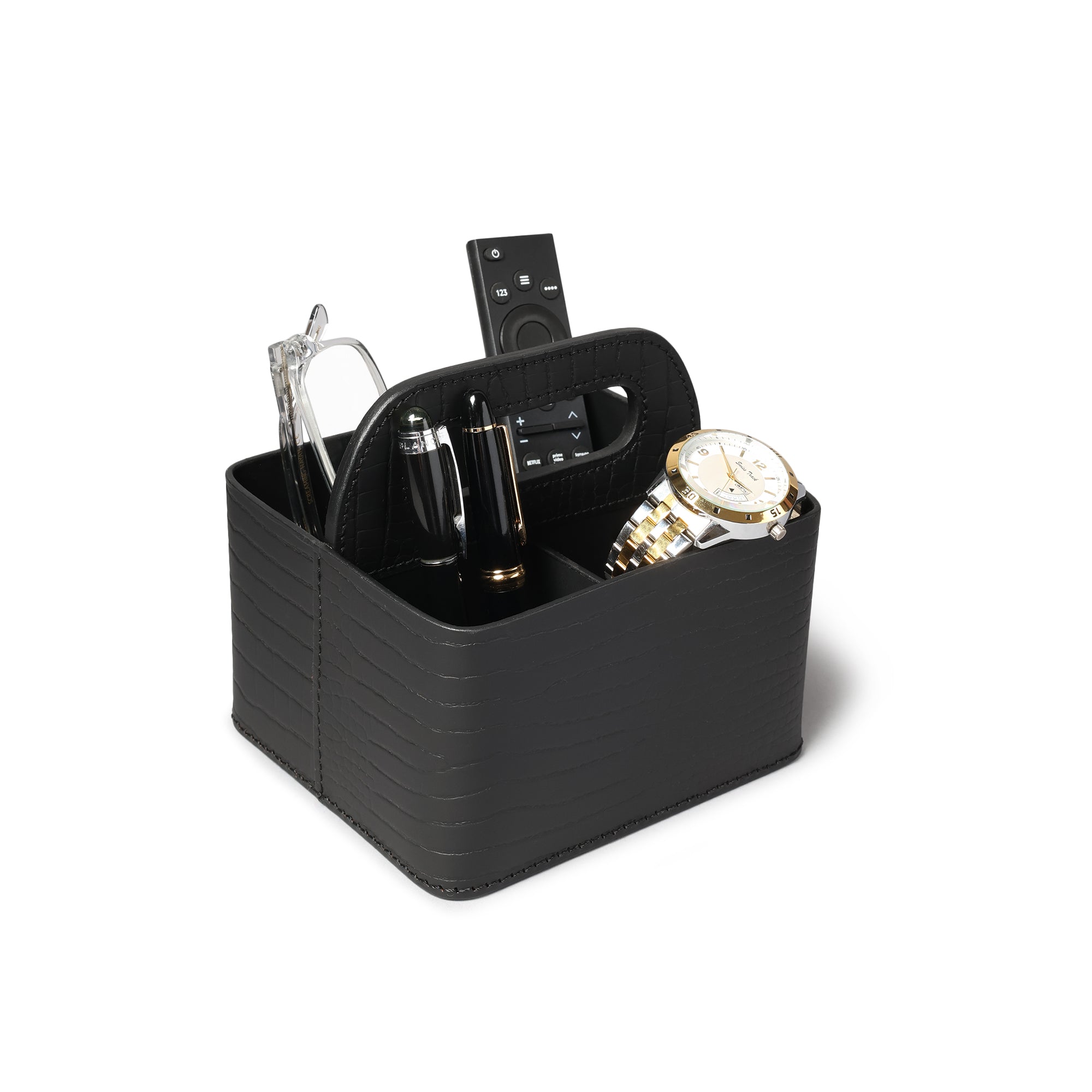 Sterling Croco Carry All Caddy Black