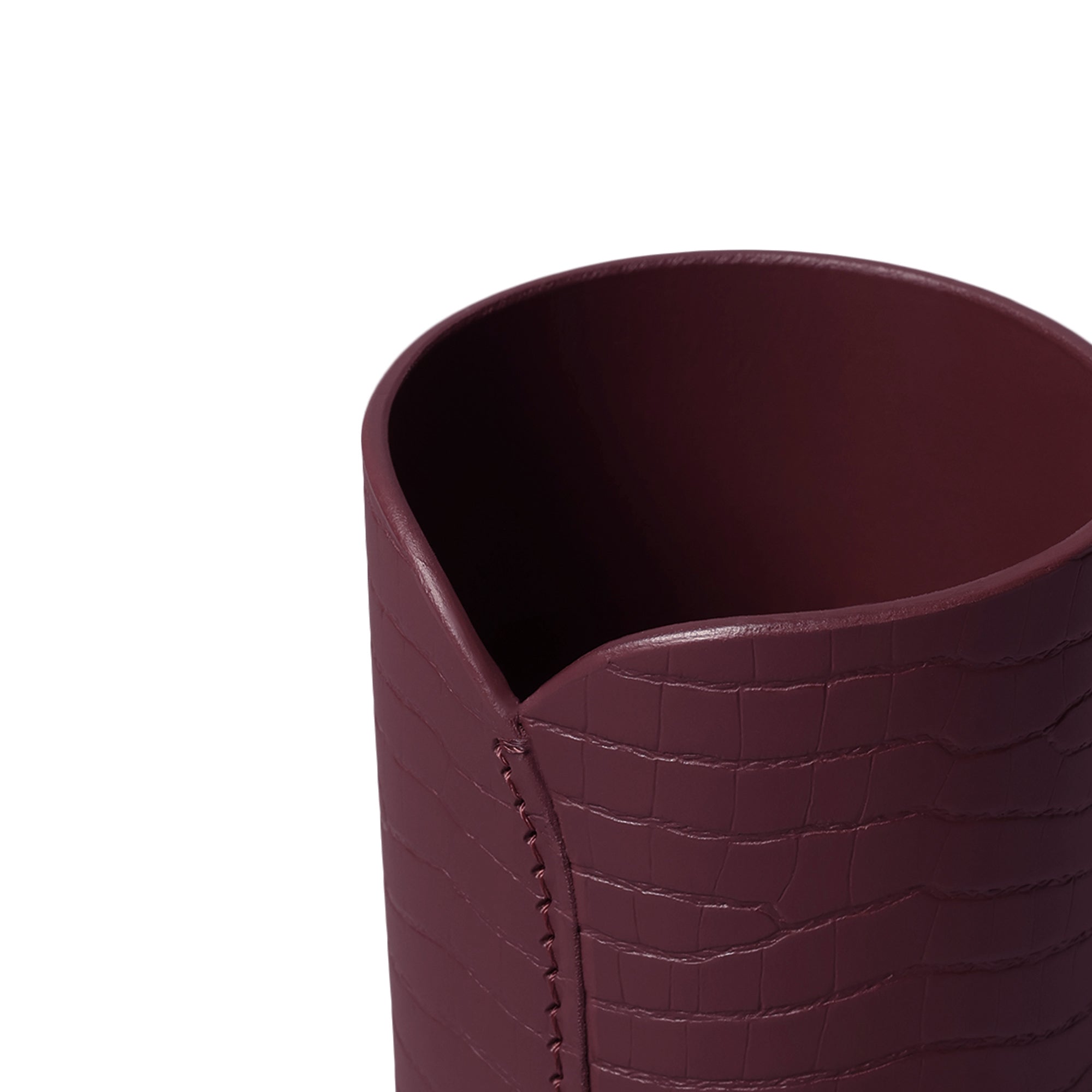 Sterling Croco Pencup Bordeaux