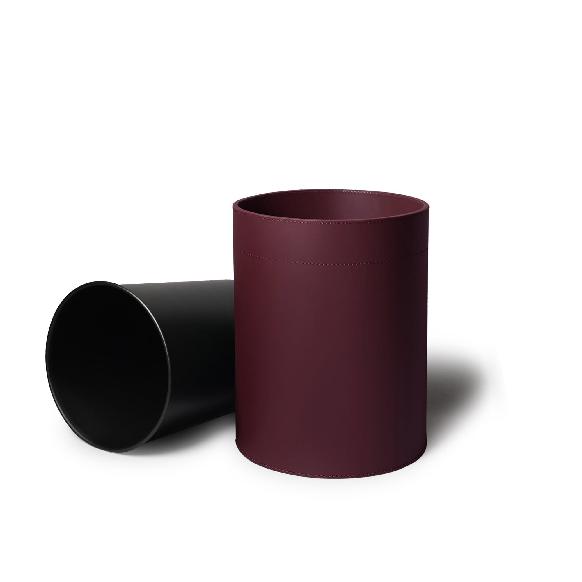Sterling Classic Wastebin With Metal Inner Bordeaux
