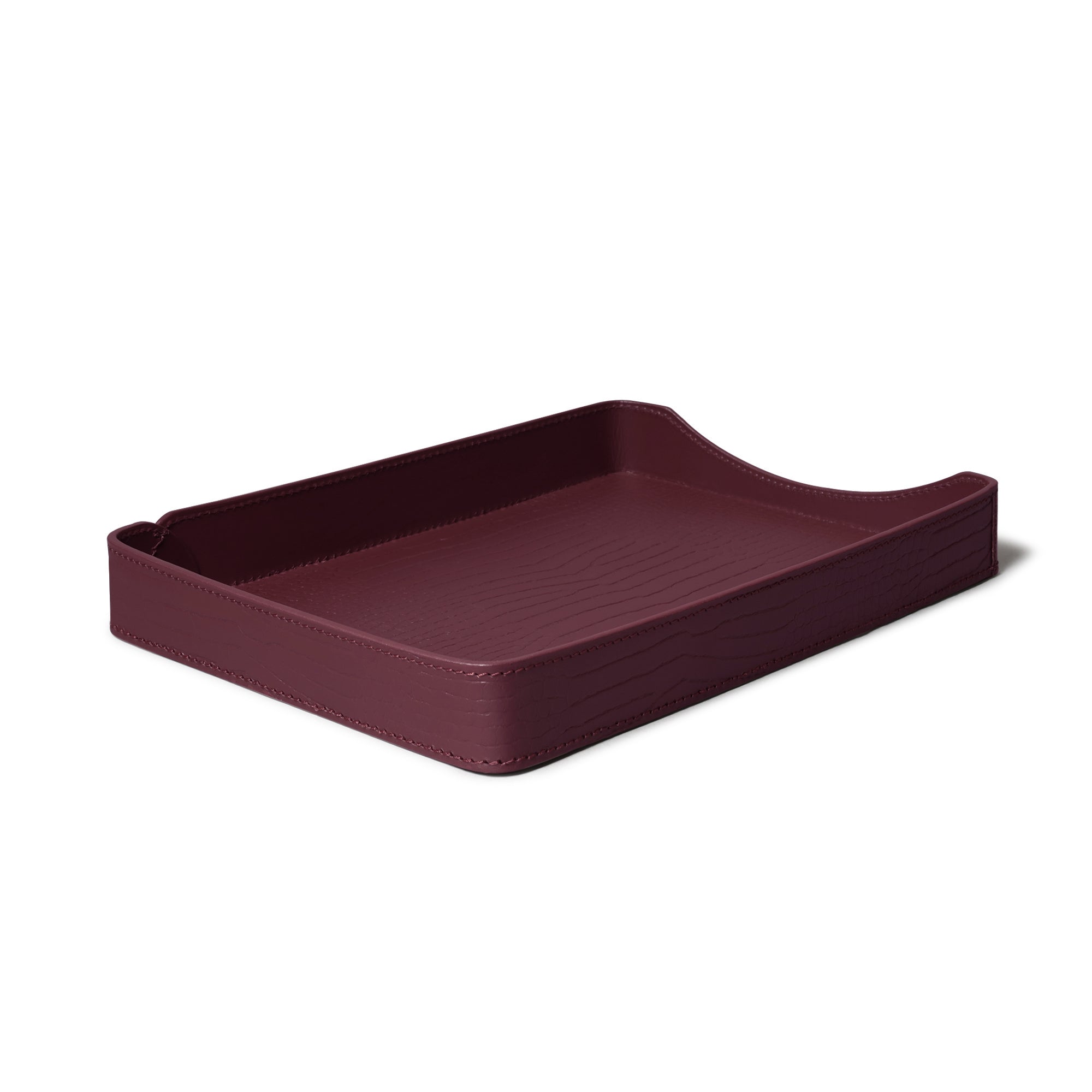 Sterling Croco A4 Papertray Bordeaux