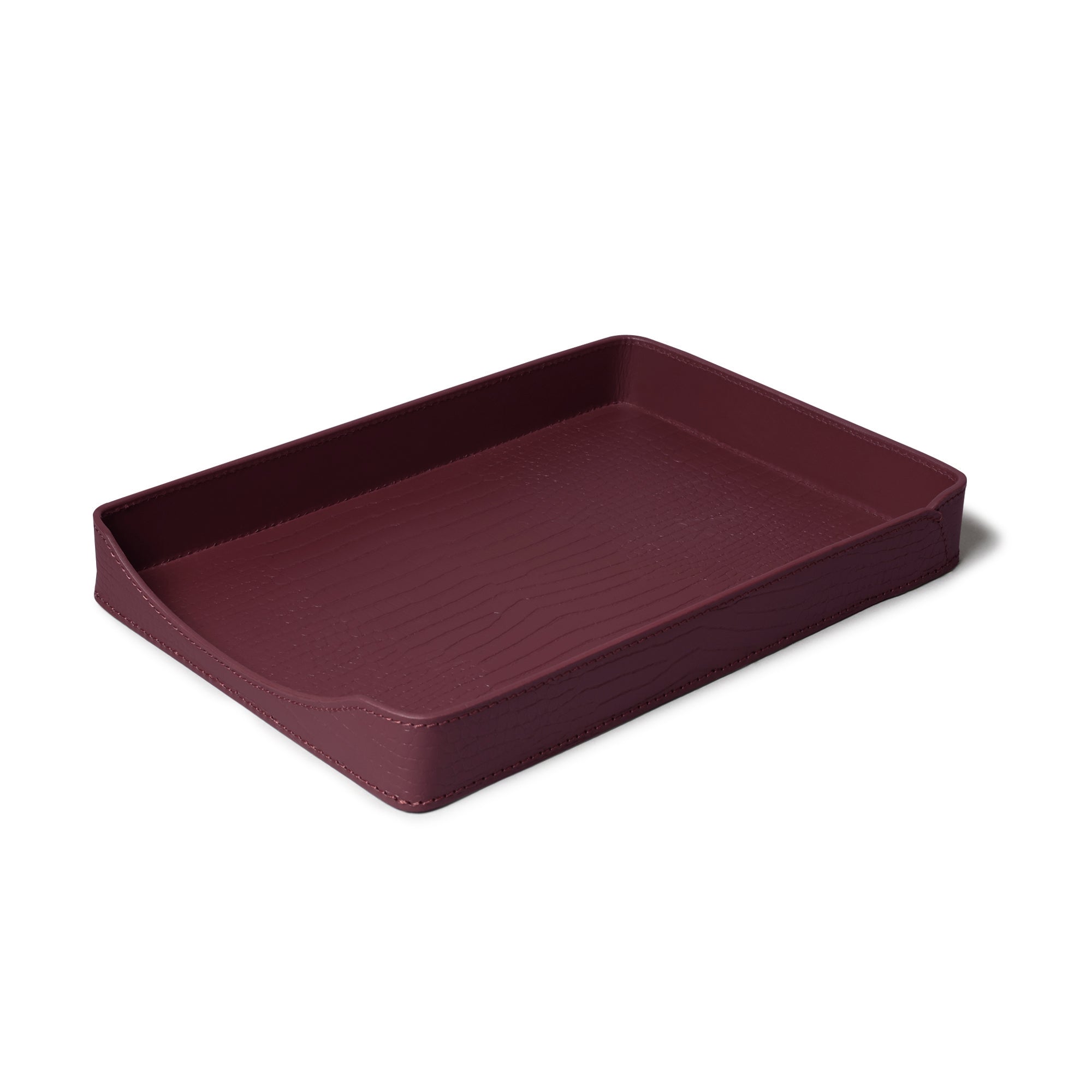 Sterling Croco A4 Papertray Bordeaux