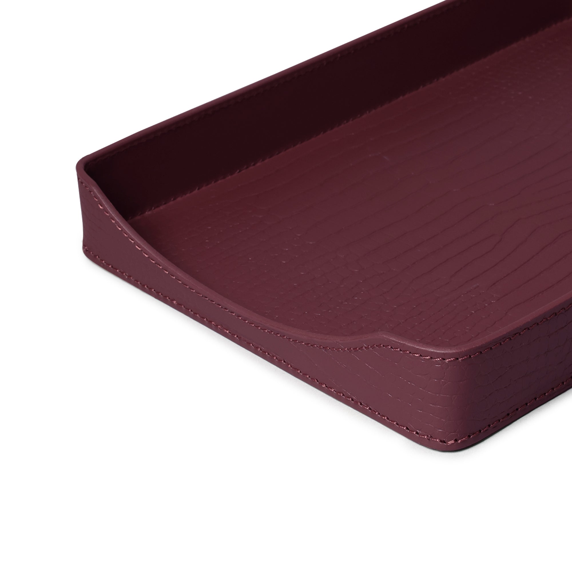 Sterling Croco A4 Papertray Bordeaux