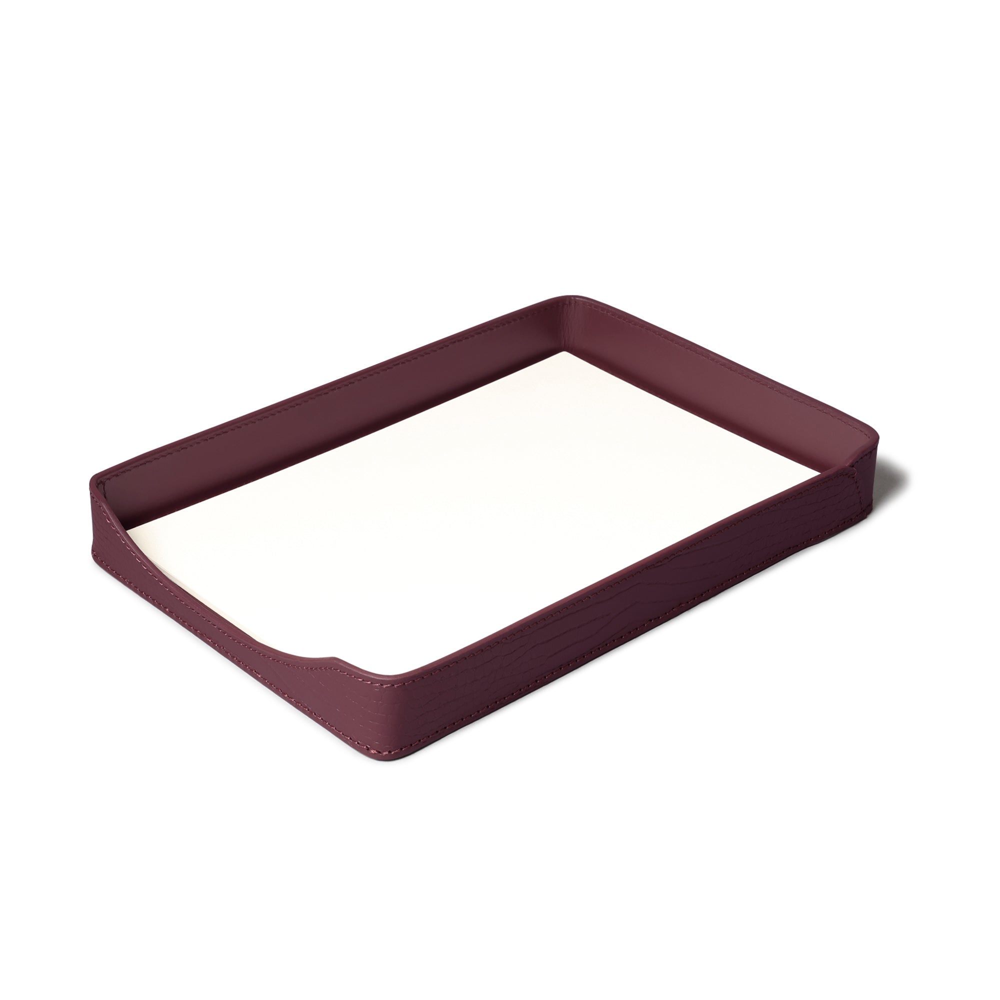 Sterling Croco A4 Papertray Bordeaux
