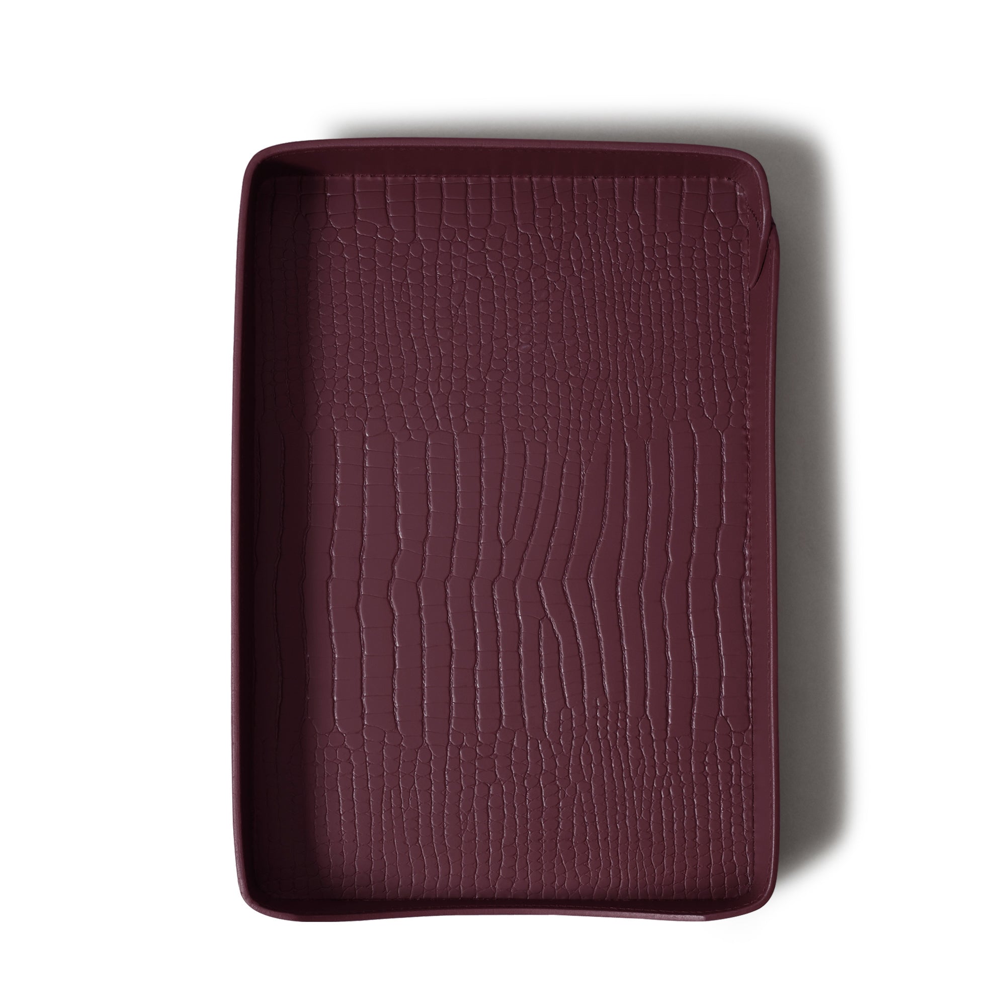 Sterling Croco A4 Papertray Bordeaux