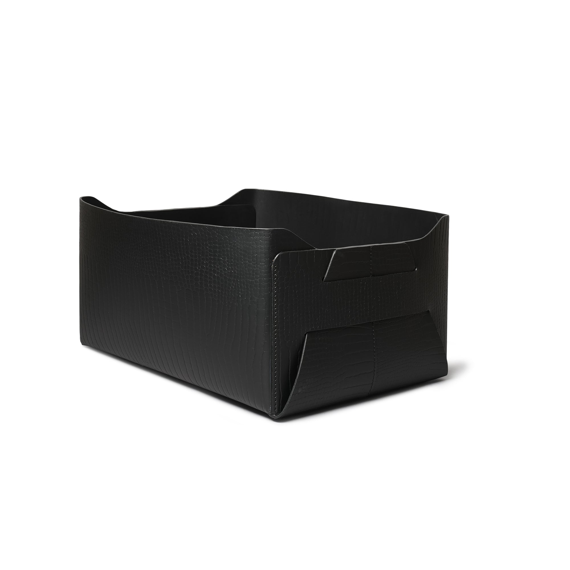 Sterling Croco Multipurpose Basket Black
