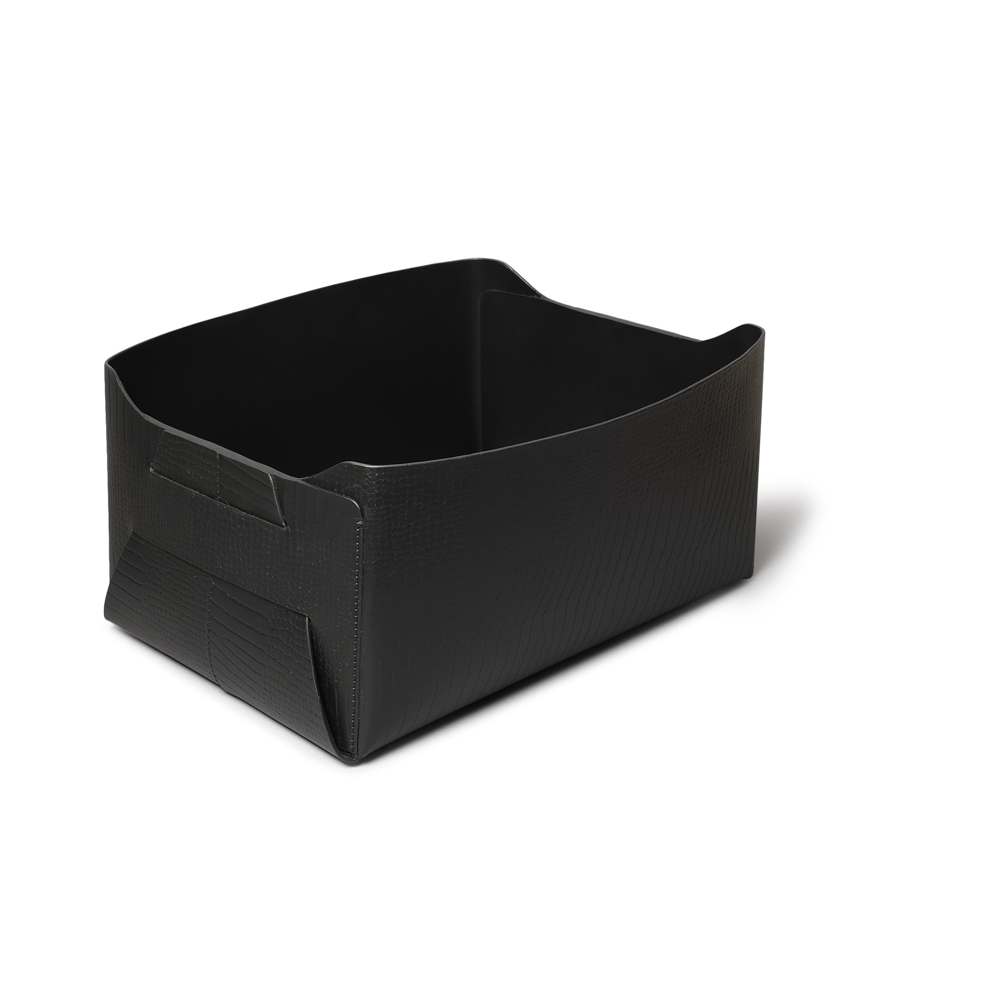 Sterling Croco Multipurpose Basket Black