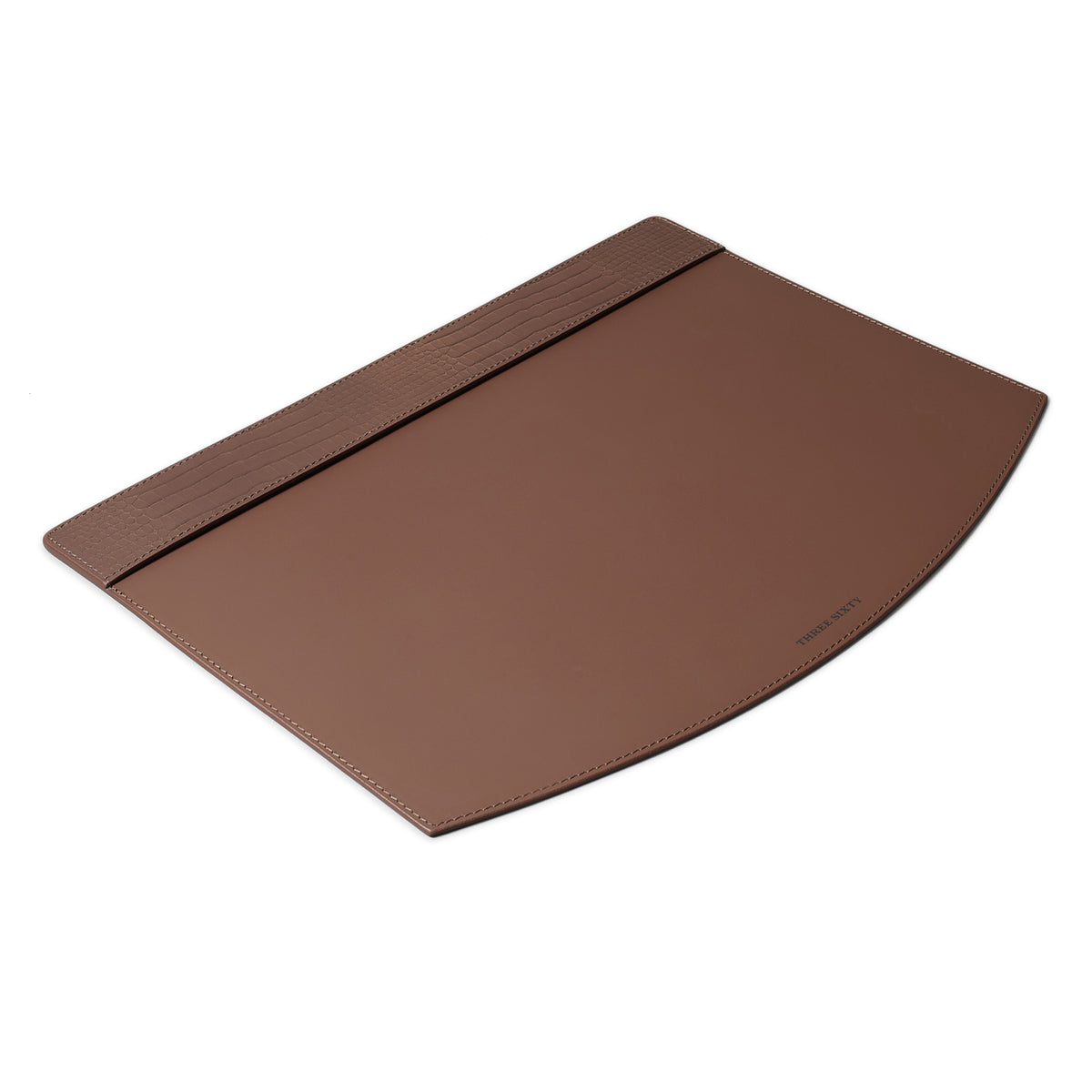 Sterling Croco Desk Blotter Antique Brown