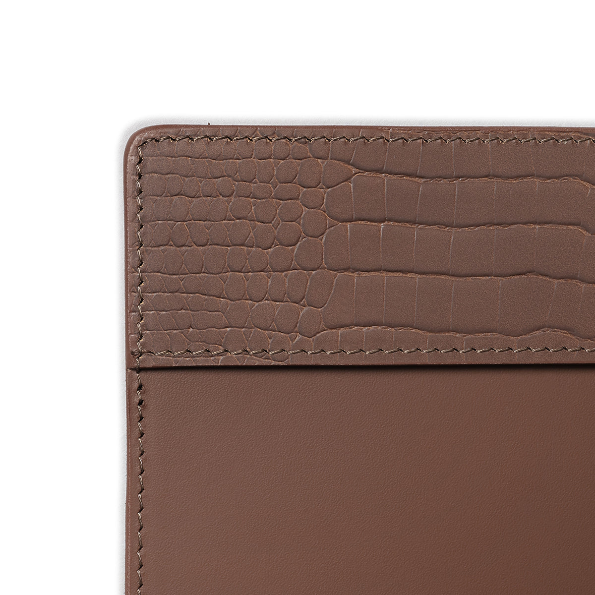 Sterling Croco Desk Blotter Antique Brown
