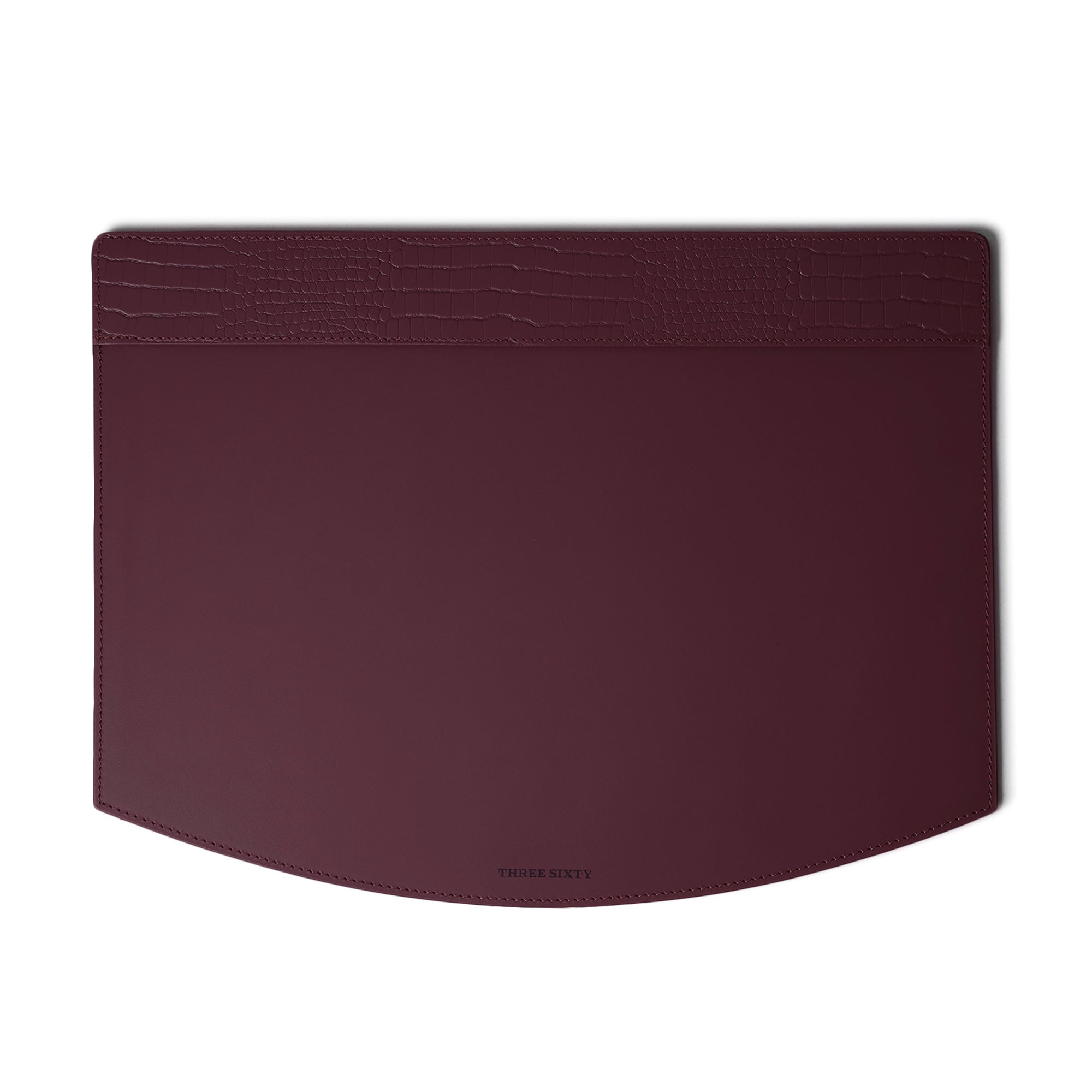 Sterling Croco Desk Blotter Bordeaux