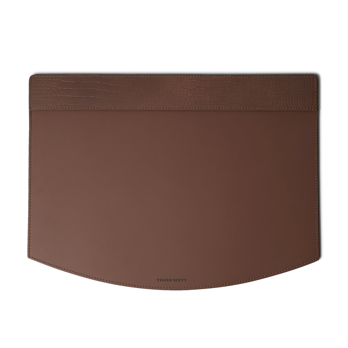 Sterling Croco Desk Blotter Antique Brown