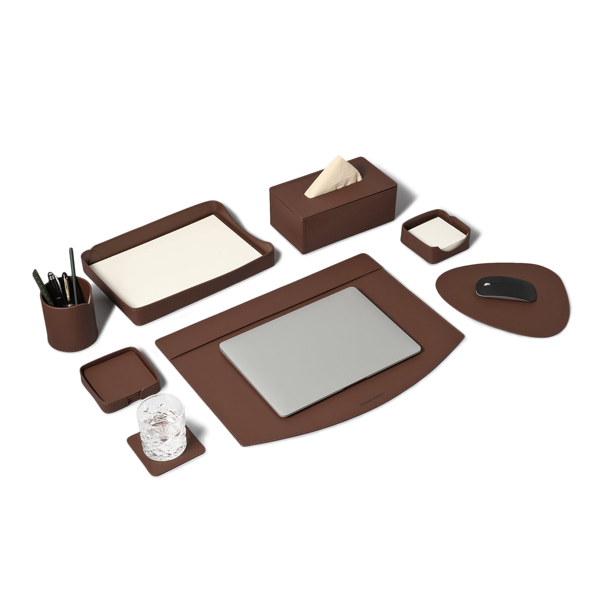 Sterling Classic Desktop Set Antique Brown