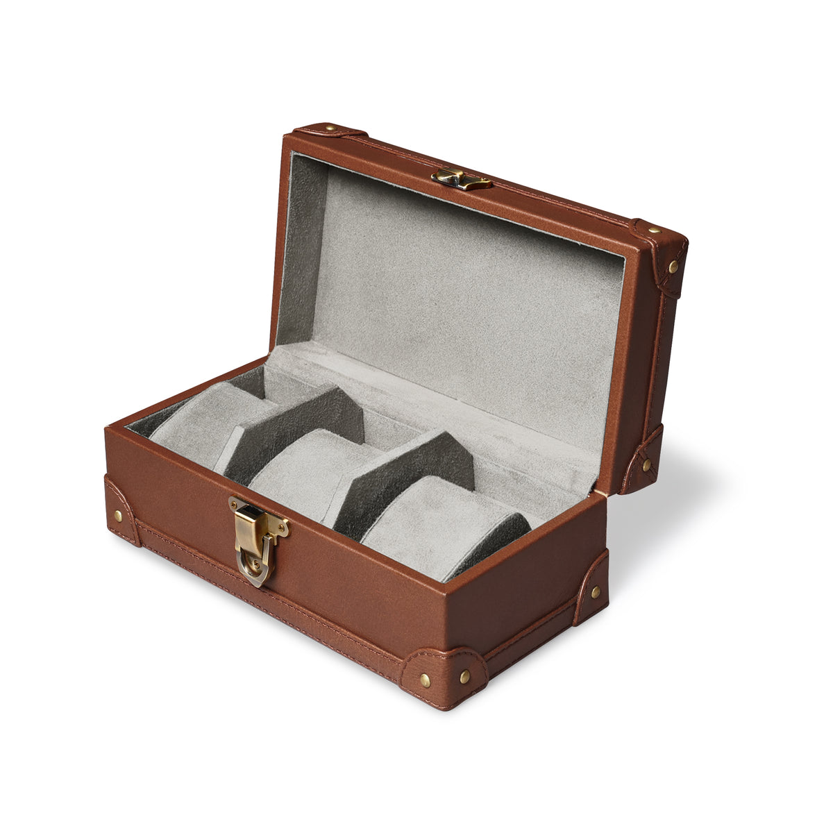 Meridian Trio Watch Box Cognac