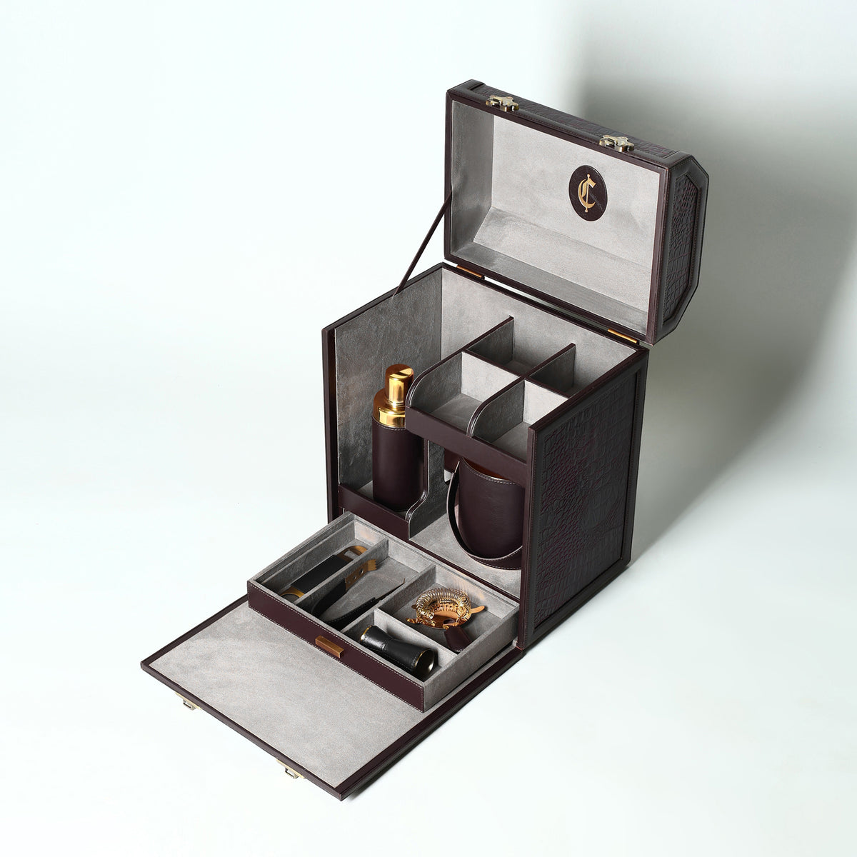 Raymond Portable Bar Burgundy